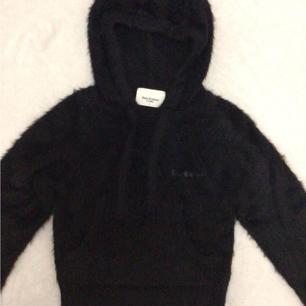 Black Fuzzy Hoodie